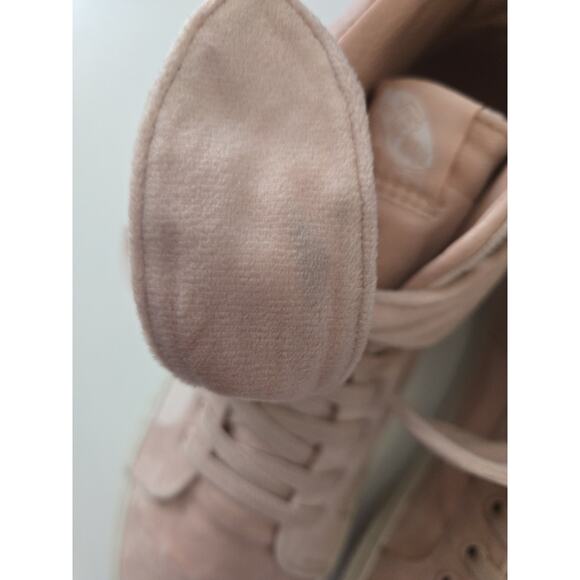 Vans Old Skool Pink Velvet Hi Top with Knotted Bow Men's 9.5 Women's 11 - Picture 11 of 12